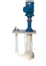 Vertical plastic pump